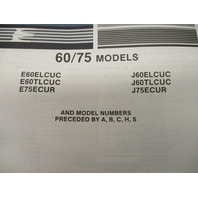 398626 OMC Evinrude Johnson 1987 Outboard 60 & 75 HP Model Parts Catalog