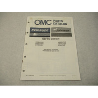 398626 OMC Evinrude Johnson 1987 Outboard 60 & 75 HP Model Parts Catalog