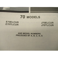 398628 OMC Evinrude Johnson 1987 Outboard 70 HP Model Parts Catalog