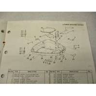 398856 OMC Evinrude Johnson 1987 Outboard 88 HP Model Parts Catalog