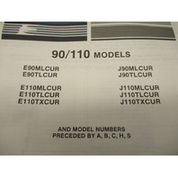 398629 OMC Evinrude Johnson 1987 Outboard 90/110 HP Model Parts Catalog