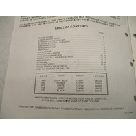 398630 OMC Evinrude Johnson 1987 Outboard 100 Commercial Model Parts Catalog