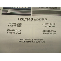 398631 OMC Evinrude Johnson 1987 Outboard 120 & 140 HP Model Parts Catalog