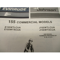 398634 OMC Evinrude Johnson 1987 Outboard 155 Commercial Model Parts Catalog
