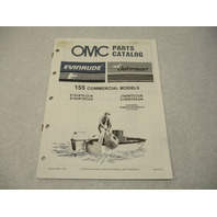 398634 OMC Evinrude Johnson 1987 Outboard 155 Commercial Model Parts Catalog