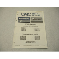 398637 OMC Evinrude Johnson 1987 Outboard 275/3.6 Model Parts Catalog