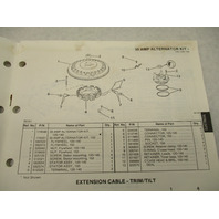 174546 1987 OMC Evinrude Johnson Marine Engine Accessories Parts Catalog