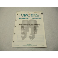 432204 OMC Evinrude Johnson 1988 Electric Outboards Models Parts Catalog