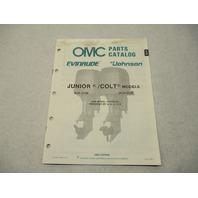 432205 OMC Evinrude Johnson 1988 Outboard Junior/Colt Model Parts Catalog EJR JCO