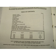 432206 OMC Evinrude Excel Johnson Ultra 1988 Outboard 2.5 & 4 Model Parts Catalog
