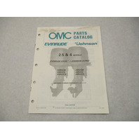 432206 OMC Evinrude Excel Johnson Ultra 1988 Outboard 2.5 & 4 Model Parts Catalog