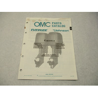 432207 OMC Evinrude Johnson 1988 Outboard 4 HP Model Parts Catalog Final Edition