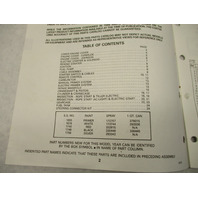 432219 OMC Evinrude Johnson 1988 Outboard 20, 25 HP Model Parts Catalog