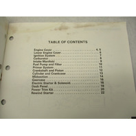 432225 OMC Evinrude Johnson 1988 Outboard Parts Catalog APBA 45 SS Models