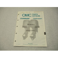 432228 OMC Evinrude Johnson 1988 Outboard 70 HP Model Parts Catalog