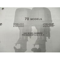 432228 OMC Evinrude Johnson 1988 Outboard 70 HP Model Parts Catalog
