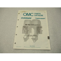 432233 OMC Evinrude Johnson 1988 Outboard 88 90 110 HP Model Parts Catalog