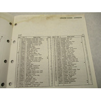 432237 OMC Evinrude Johnson 1988 Outboard 150 HP Models Parts Catalog