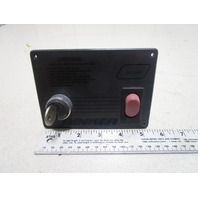 1991 Rinker V181 Marine Boat Dashboard Dash Panel Key Switch 5 1/4" x 3 3/4'