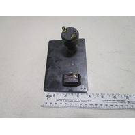 1991 Rinker V181 Marine Boat Dashboard Dash Panel Key Switch 5 1/4" x 3 3/4'