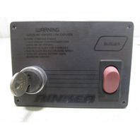 1991 Rinker V181 Marine Boat Dashboard Dash Panel Key Switch 5 1/4" x 3 3/4'