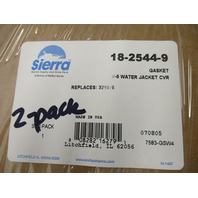 18-2544-9 321028 WATER JACKET COVER GASKET SET (2) for V6 Evinrude Johnson Motors