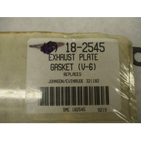 18-2545 321182 EXHAUST COVER PLATE GASKET for V6 EVINRUDE JOHNSON OUTBOARDS