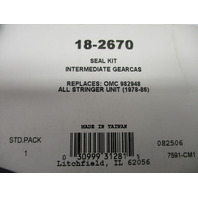 18-2670 982948 OMC Stringer Sterndrive INTERMEDIATE Gearcase Gasket Seal Kit