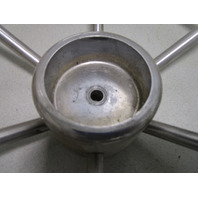 Mercury Ride Guide Marine Stainless 14.75" Steering Wheel 6 Spoke Square Shaft