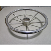 Mercury Ride Guide Marine Stainless 14.75" Steering Wheel 6 Spoke Square Shaft