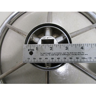 Mercury Ride Guide Marine Stainless 14.75" Steering Wheel 6 Spoke Square Shaft