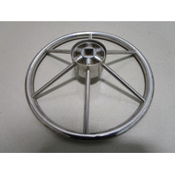 Mercury Ride Guide Marine Stainless 14.75" Steering Wheel 6 Spoke Square Shaft