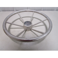 Mercury Ride Guide Marine Stainless 14.75" Steering Wheel 6 Spoke Square Shaft