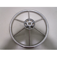 Mercury Ride Guide Marine Stainless 14.75" Steering Wheel 6 Spoke Square Shaft