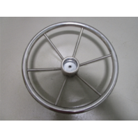 Mercury Ride Guide Marine Stainless 14.75" Steering Wheel 6 Spoke Square Shaft