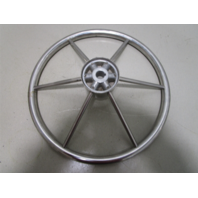 Vintage Boat Ship Stainless Steel 16"Steering Wheel 6 Spokes Standard 3/4" Shaft