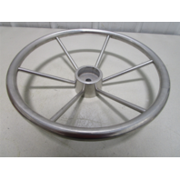Vintage Boat Ship Stainless Steel 16"Steering Wheel 6 Spokes Standard 3/4" Shaft