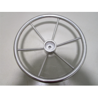 Vintage Boat Ship Stainless Steel 16"Steering Wheel 6 Spokes Standard 3/4" Shaft