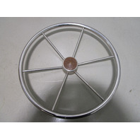 Vintage Boat Ship Stainless Steel 20"Steering Wheel 6 Spokes Standard 3/4" Shaft