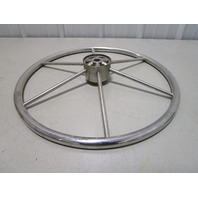 Vintage Boat Ship Stainless Steel 20"Steering Wheel 6 Spokes Standard 3/4" Shaft