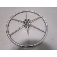 Vintage Boat Ship Stainless Steel 20"Steering Wheel 6 Spokes Standard 3/4" Shaft