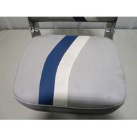 Marine Boat Folding Grey Blue White Seat With 7" Pedestal Marine Boat Folding Grey Blue White Seat With 7" Pedestal