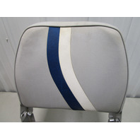 Marine Boat Folding Grey Blue White Seat With 7" Pedestal Marine Boat Folding Grey Blue White Seat With 7" Pedestal