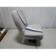 Marine Boat Folding Grey Blue White Seat With 7" Pedestal Marine Boat Folding Grey Blue White Seat With 7" Pedestal