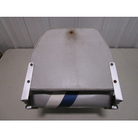 Marine Boat Folding Grey Blue White Seat With 7" Pedestal Marine Boat Folding Grey Blue White Seat With 7" Pedestal