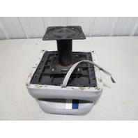 Marine Boat Folding Grey Blue White Seat With 7" Pedestal Marine Boat Folding Grey Blue White Seat With 7" Pedestal