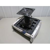 Marine Boat Folding Grey Blue White Seat With 7" Pedestal Marine Boat Folding Grey Blue White Seat With 7" Pedestal