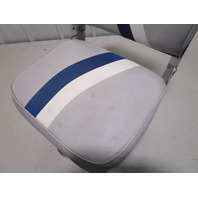 Marine Boat Folding Grey Blue White Seat With 7" Pedestal Marine Boat Folding Grey Blue White Seat With 7" Pedestal