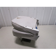 Marine Boat Folding Grey Blue White Seat With 7" Pedestal Marine Boat Folding Grey Blue White Seat With 7" Pedestal