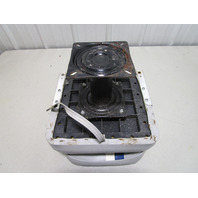Marine Boat Folding Grey Blue White Seat With 7" Pedestal Marine Boat Folding Grey Blue White Seat With 7" Pedestal